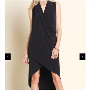 Clara Sun Woo High Low Midi Wrap Dress